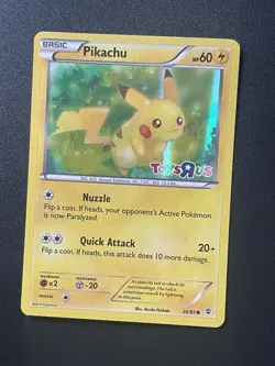 Pikachu 26/83 Toys R Us Promo Pokemon Card Holo Stamped Moderately Played - Image 1
