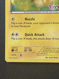 Pikachu 26/83 Toys R Us Promo Pokemon Card Holo Stamped Moderately Played - Image 4