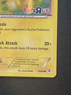 Pikachu 26/83 Toys R Us Promo Pokemon Card Holo Stamped Moderately Played - Image 5