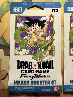 3 Dragon Ball Fusion World Card Game Manga Booster SB01 Booster Packs (English) - Image 3