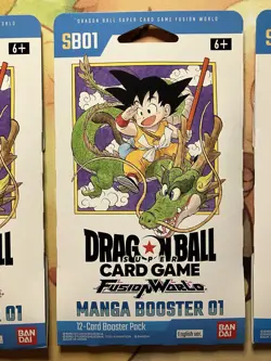 3 Dragon Ball Fusion World Card Game Manga Booster SB01 Booster Packs (English) - Image 4