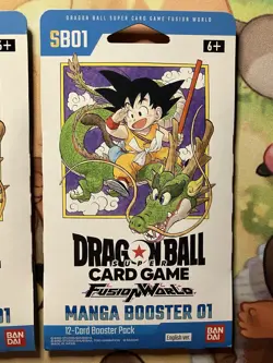 3 Dragon Ball Fusion World Card Game Manga Booster SB01 Booster Packs (English) - Image 5