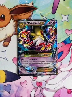 M Alakazam EX 26/124 Holo Rare EX Fates Collide Pokemon Near Mint Card - Image 1