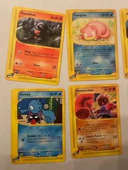 Pokemon TCG Aquapolis Nintendo E-card reader vintage wotc 2002 hounduor vulpix - Image 2