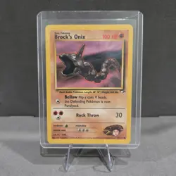 Pokemon TCG Brock's Onix Gym Heroes 69/132 Unlimited Common Card - Image 1