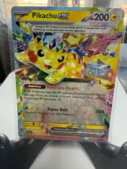 Pikachu EX Surging Sparks Double Rare Holo Card 057/191 - Image 1