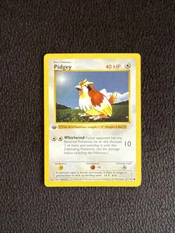 Pokemon Card - Pidgey Base Set (Shadowless) 57/102 1st Edition - Image 1