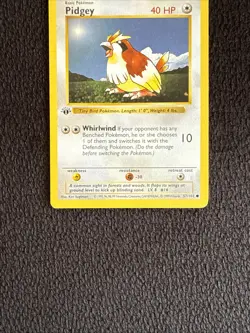 Pokemon Card - Pidgey Base Set (Shadowless) 57/102 1st Edition - Image 2