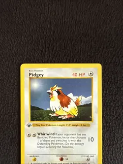 Pokemon Card - Pidgey Base Set (Shadowless) 57/102 1st Edition - Image 3