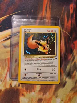 Pokemon TCG Eevee #11 Black Star Holo Promo Card 1999 WOTC LP WOW LOOK FAST - Image 1