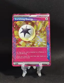 Enriching Energy 191/191 Sv08: Surging Sparks Holo Ace Spec Pokemon Card TCG NM - Image 1