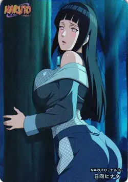 HINATA HYUGA NARUTO Holographic Custom Art Goddess Story Anime Card - Image 1