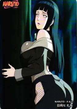 HINATA HYUGA NARUTO Holographic Custom Art Goddess Story Anime Card - Image 2