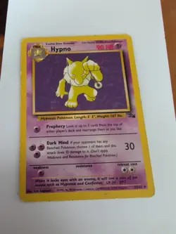Hypno - 23/62 - Pokemon Fossil Unlimited Rare Card WOTC MP - Image 1