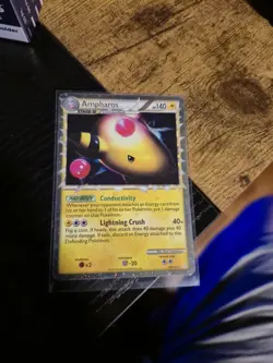 Pokemon Ampharos Prime HeartGold SoulSilver Card 105/123 Holo Ultra Rare - Image 1
