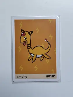 Pookiemoot Gen 2 - amphy (Ampharos) - Pokemon Parody/Derpy card - Image 1