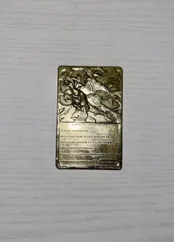 1999 NINTENDO CHARIZARD LIMITED EDITION 23K GOLD PLATED TRADING CARD Collectors - Image 2