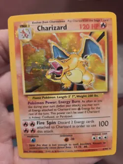 Pokemon TCG Charizard Base Set Holo Rare Card 4/102 - Image 5