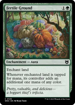 Fertile Ground 126 MTG Commander WOC Common NP - Image 1