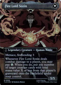 MTG The Rise of Sozin (Borderless) (356) | NM Foil | Avatar {TLA} - Image 3