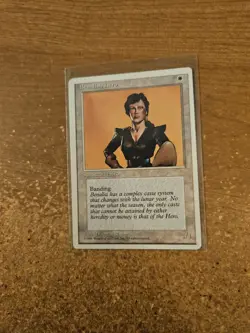 MAGIC THE GATHERING 4TH EDITION BENALISH HERO MODERATELY PLAYED - Image 1