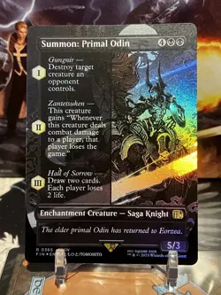 MTG | Summon: Primal Odin (Borderless) ✨FOIL✨ [FINAL FANTASY] - Image 1