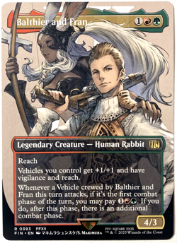 MTG Balthier and Fran (Borderless) (0393) Final Fantasy 393 FFXII FF12 NM - Image 1