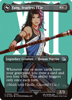 Fang, Fearless l'Cie (Borderless) (Surge Foil) [FINAL FANTASY] Magic MTG - Image 1