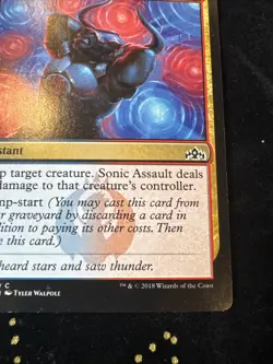 MTG Magic the Gathering Sonic Assault (199/291) Guilds of Ravnica LP - Image 3