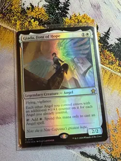 1x MTG Magic the Gathering Giada, Font of Hope (141/789) Foundations MINT FOIL - Image 2