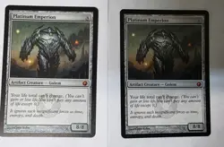 MTG Magic the Gathering Platinum Emperion Scars Of Mirrodin - Image 1