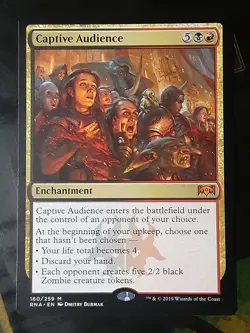 Captive Audience , Ravnica Allegiance , Near Mint, MTG, FREE SHIPPING - Image 1