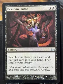 Demonic Tutor - Reg - MTG - Duel Decks: Divine v Demonic - 49/62 - UNCOMMON ~ NM - Image 3