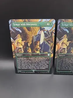 1x FOIL & REGULAR BORDERLESS TEMPT WITH DISCOVERY - Lord of the Rings - MTG - Image 2