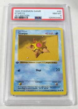1999 Pokemon Game STARYU 1st Edition 65/102 PSA 8 NM-MT - Image 1