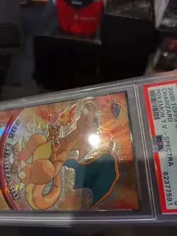 PSA 8 Chrome Spectra Charizard Topps Pokemon T.V. - Image 3