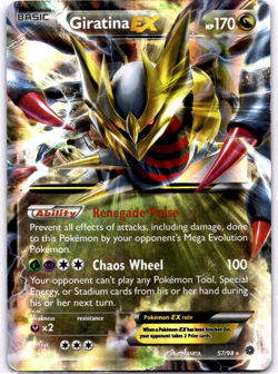 Pokemon TCG Giratina EX 57/98 XY Ancient Origins Holo Rare Moderately Played - Image 1