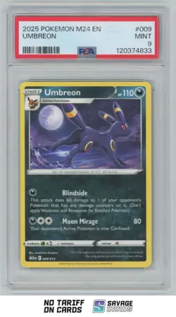 2025 Pokemon Scarlet & Violet Series - McDonald's Dragon Discovery Umbreon PSA 9 - Image 1