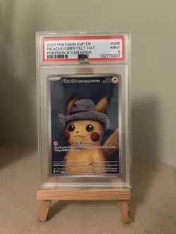 Pokemon x Van Gogh "Pikachu with Grey Felt Hat" SVP085 Promo Card PSA 9 - Image 1