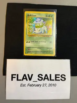 Bulbasaur 001/034 Pokemon Trading Card Game Classic Holo - Image 2