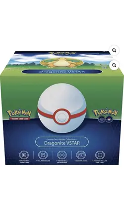 Pokemon GO Premier Deck Holder Box Dragonite VStar Collection Sealed - Image 2
