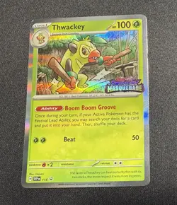 Thwackey SVP115 STAFF Prerelease Promo Pokemon TCG - Excellent - Image 1