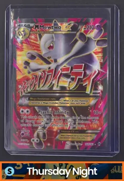 2015 POKEMON XY BREAKTHROUGH #160/162 MEGA MEWTWO EX FULL ART - Image 1