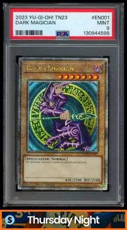2023 YU-GI-OH! 25TH ANNIVERSARY TIN: DUELING HEROES #EN001: DARK MAGICIAN PSA 9 - Image 1