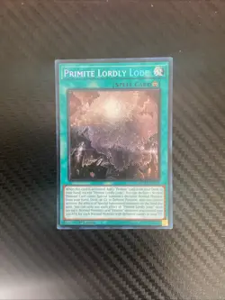 YUGIOH PRIMITE LORDLY LODE ROTA-EN058 SECRET RARE 1ST EDITION NEAR MINT - Image 1