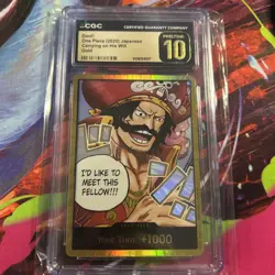 2025 ONE PIECE JAPANESE CARRYING ON HIS WILL GOLD DON!! CGC 10 PRISTINE - Image 1
