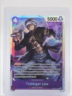 TRAFALGAR LAW 2022 ONE PIECE THE THREE CAPTAINS SUPER RARE #ST1O-010 Q1300-1 - Image 1
