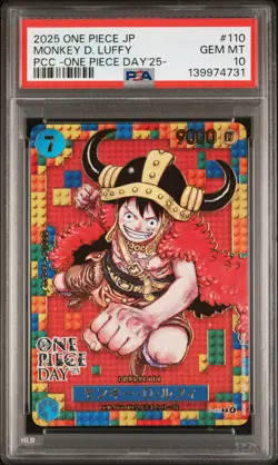 2025 ONE PIECE JPN PREMIUM COLLECTION ONE PIECE DAY'25 MONKEY D. LUFFY PSA 10 - Image 1