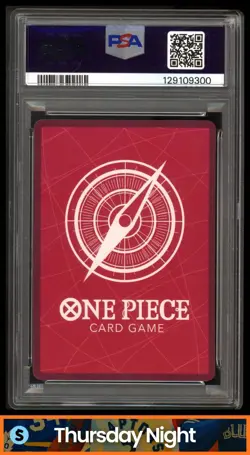 2025 ONE PIECE LA DODGERS X ONE PIECE NIGHT PROMO #EB02-010 MONKEY D LUFFY PSA 9 - Image 2