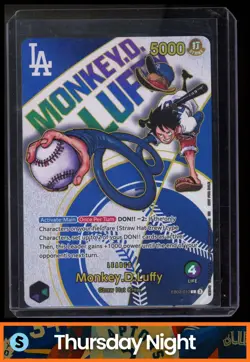 2025 ONE PIECE LA DODGERS X ONE PIECE NIGHT PROMO #EB02-010 MONKEY D LUFFY - Image 1